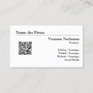 Creating Business Cards - Simple Template -