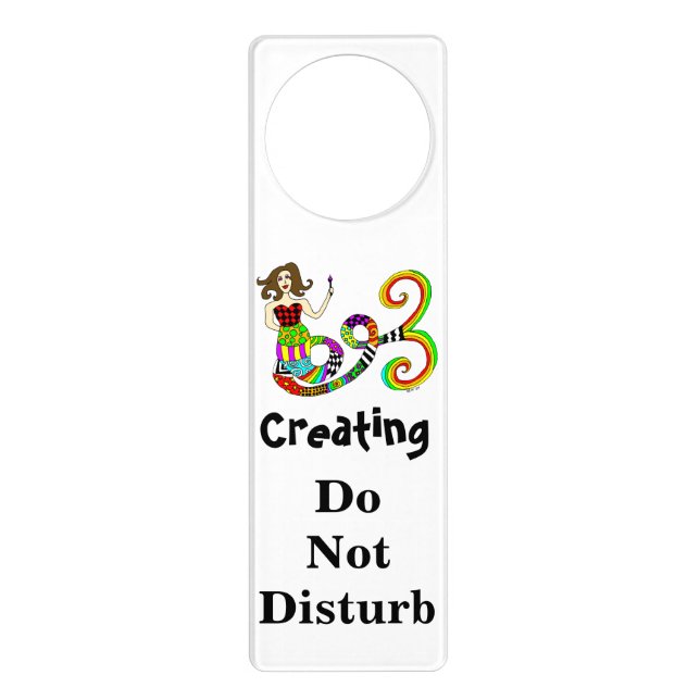 Creating Do Not Disturb Mermaid Door Hanger (Front)