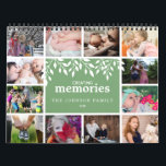 Creating Memories 2020 Photos Calendar<br><div class="desc">Share a favorite memory on each page of this 2019 photo calendar. Cover features a thumbnail version of each photo with a "creating memories" with floral on the center of a green background. Personalize with your family name and year. Inside, your photos appear in vibrant full bleed. Email me @...</div>
