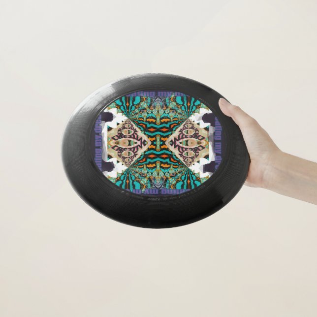 Creating my Dream, Turquoise & Orange Wham-O Frisbee (In Hand)