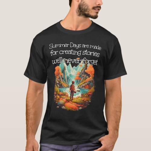 Creating summery Stories with cool Adventures Plac T_Shirt