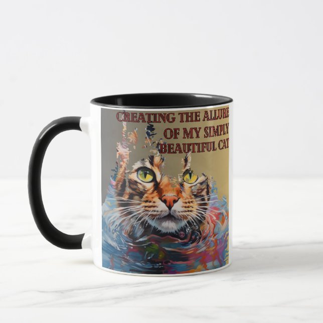 Creating the allure of my beautiful cat mug (Left)