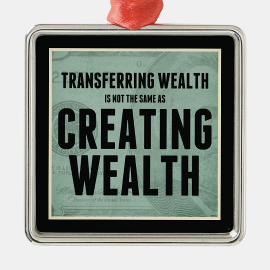 Creating Wealth Metal Ornament