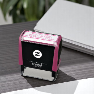 Creating Your Own Words / text fuchsia Self-inking Stamp
