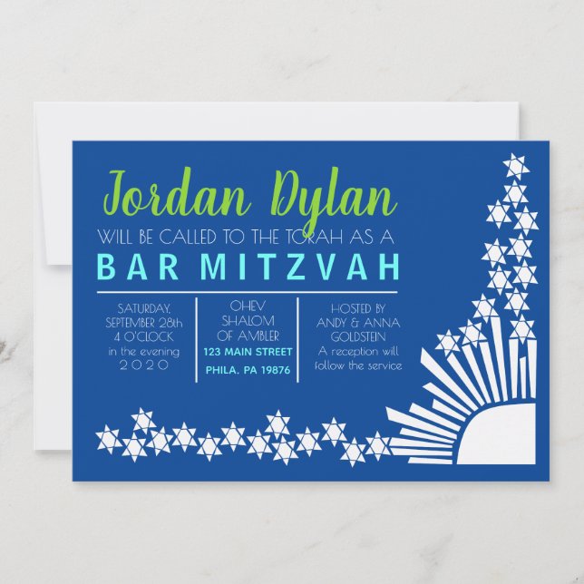 CREATION Bar Bat Mitzvah Invitation (Front)
