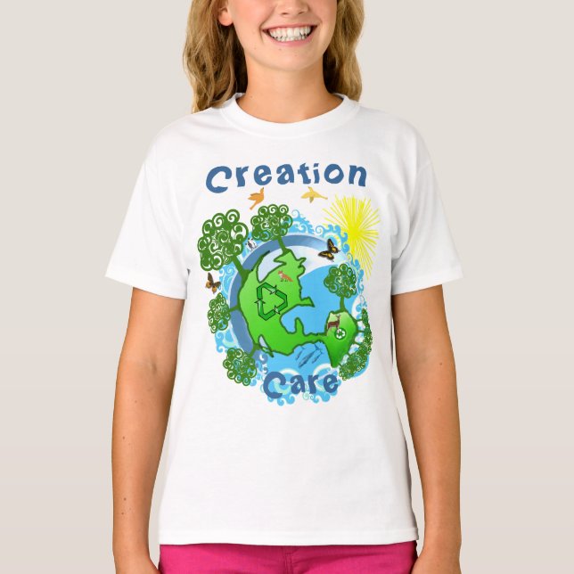 Creation Care The Earth with All God's Creatures Baby T-Shirt (Front)