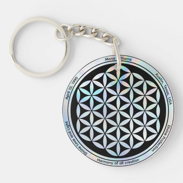 Creation Harmony Symbol Magnet Keychain (Front)