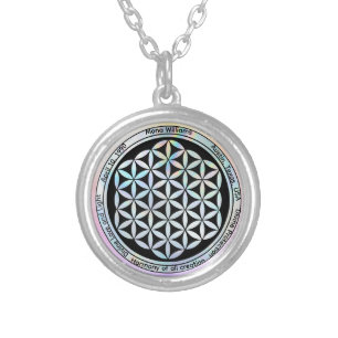 Creation Harmony Symbol Magnet Silver Plated Necklace