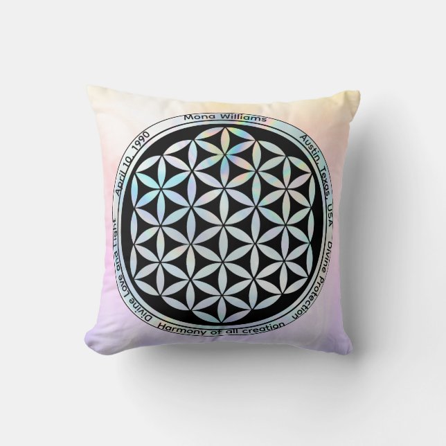 Creation Harmony Symbol  Throw Pillow (Front)