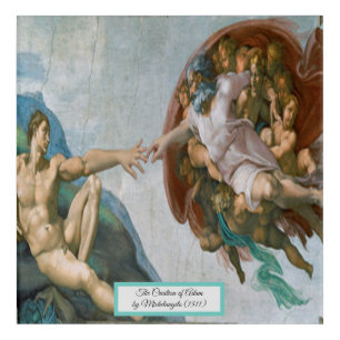 Creation of Adam by Michelangelo Acrylic Print