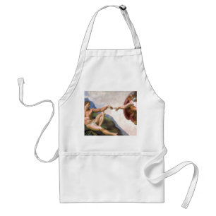 Creation of Adam by Michelangelo Adult Apron