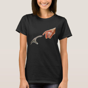 Creation Of Adam By Michelangelo Robot Hands It Te T-Shirt