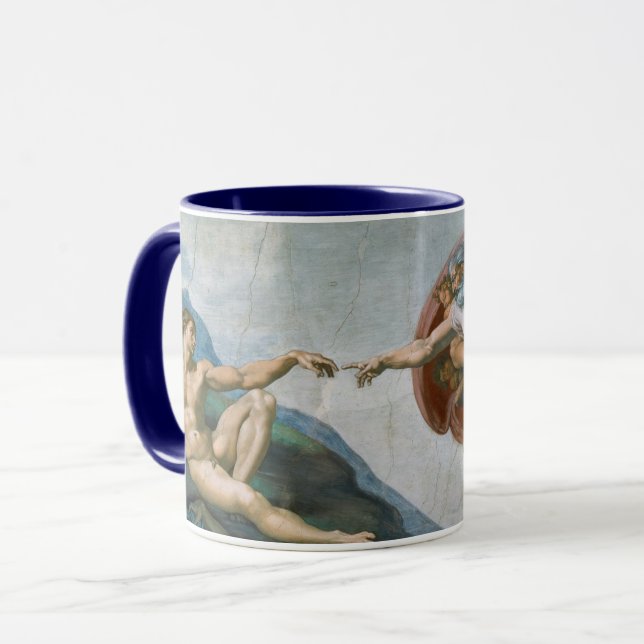 Creation of Adam (c. 1511) | Michelangelo Mug (Front Left)