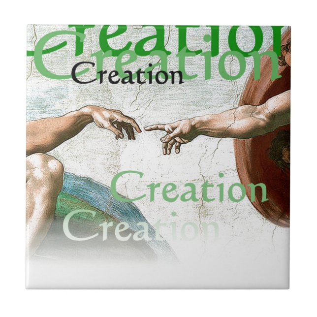Creation of Adam Ceramic Tile (Front)