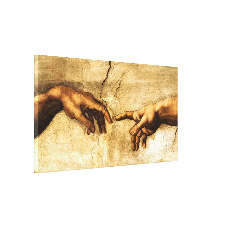 creation of adam michelangelo hands