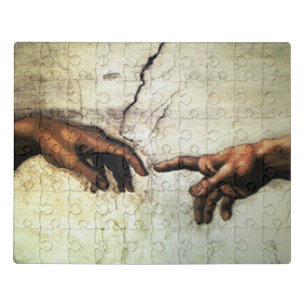 Creation of Adam - Hands Michelangelo 1475 - 1564 Jigsaw Puzzle