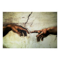 Creation of Adam - Hands Michelangelo 1475 - 1564