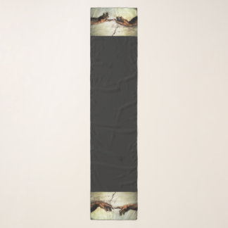 Creation of Adam - Hands Michelangelo 1475 - 1564 Scarf