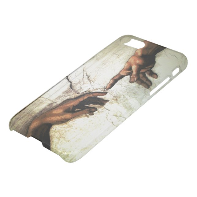 Creation of Adam - Hands Michelangelo 1475 - 1564 Uncommon iPhone Case (Bottom)