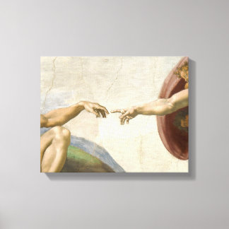 Creation of Adam Hands - Michelangelo Canvas Print
