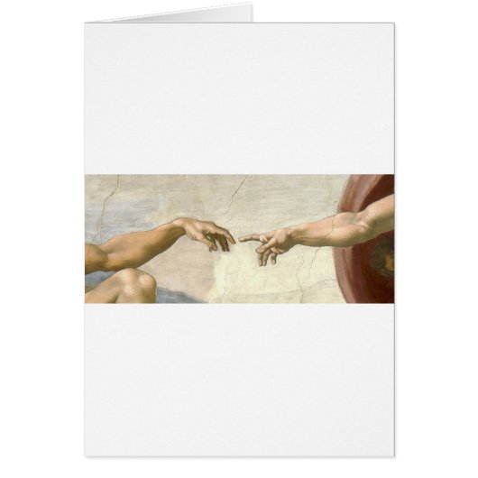 Creation of Adam Hands - Michelangelo Cards (Front)