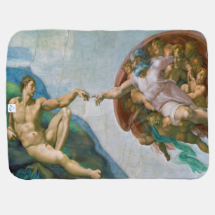Creation of Adam - Michelangelo 1475 - 1564 Baby Blanket
