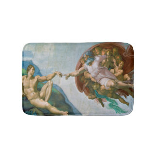Creation of Adam - Michelangelo 1475 - 1564 Bath Mat