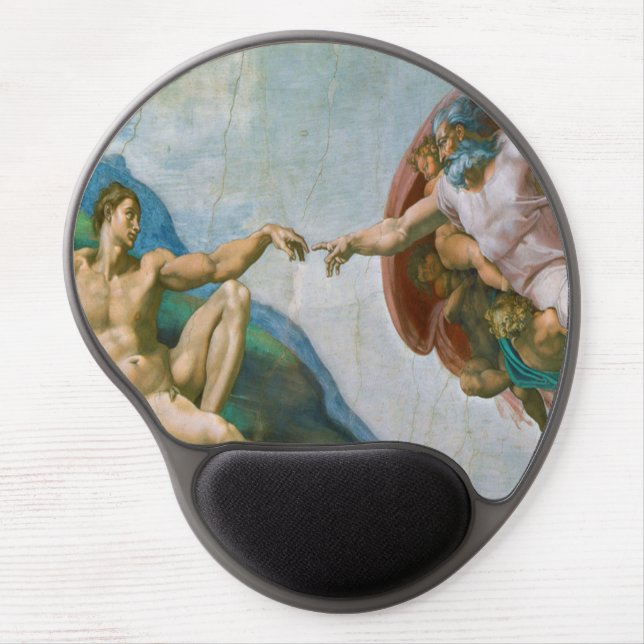Creation of Adam - Michelangelo 1475 - 1564 Gel Mouse Pad (Front)