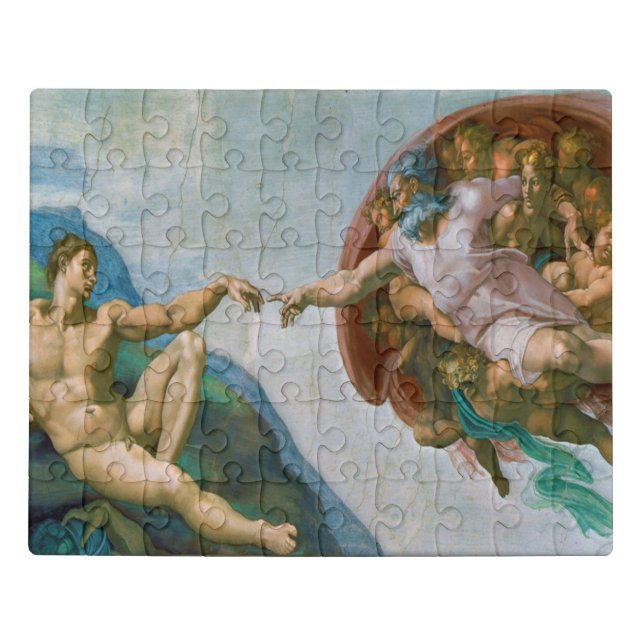 Creation of Adam - Michelangelo 1475 - 1564 Jigsaw Puzzle (Puzzle Horizontal)