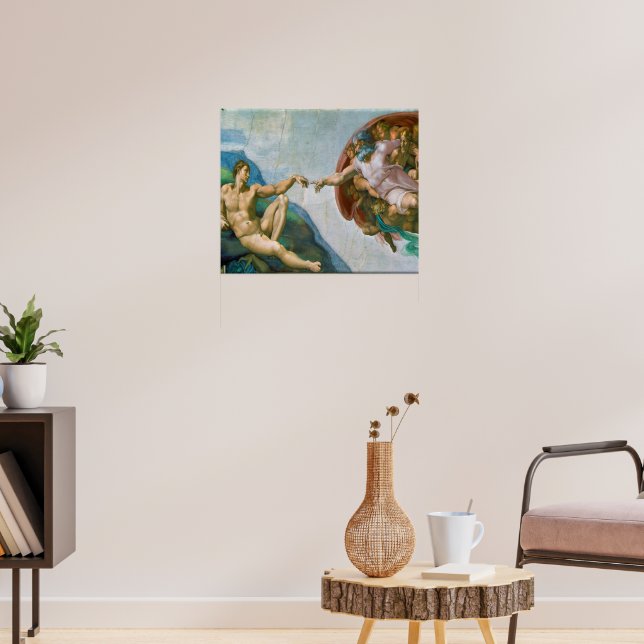 Creation of Adam - Michelangelo 1475 - 1564 Poster | Zazzle