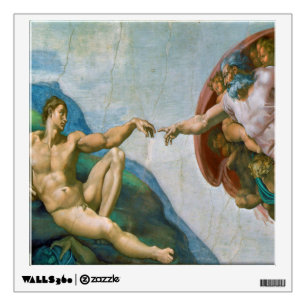 Creation of Adam - Michelangelo 1475 - 1564 Wall Decal