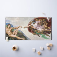 Creation of Adam Renaissance Desk Mat