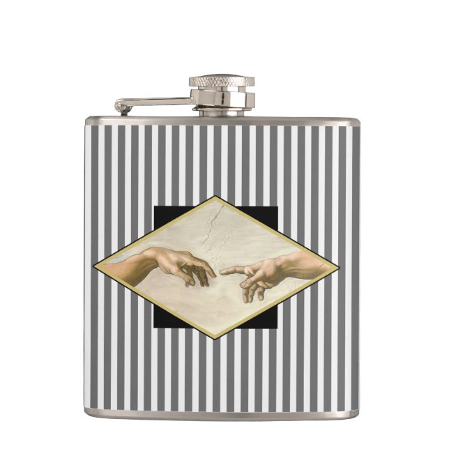 Creation of Adam Stripes Flask (Front)