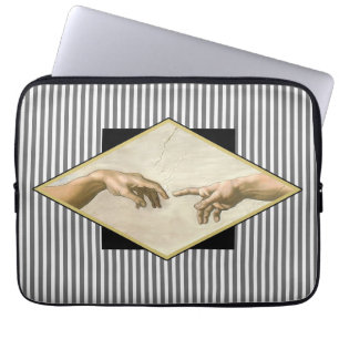 Creation of Adam Stripes Laptop Sleeve