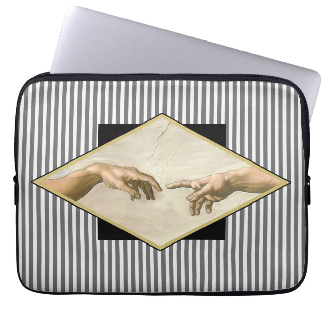 Creation of Adam Stripes Laptop Sleeve (Front)