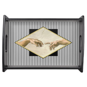 Creation of Adam Stripes Serving Tray