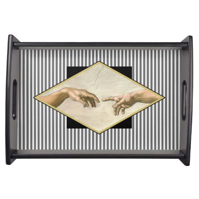 Creation of Adam Stripes Serving Tray (Front)