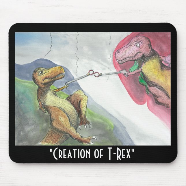 Creation of T-Rex Mouse Pad (Front)
