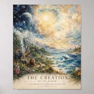 Creation of the World | Bible Poster