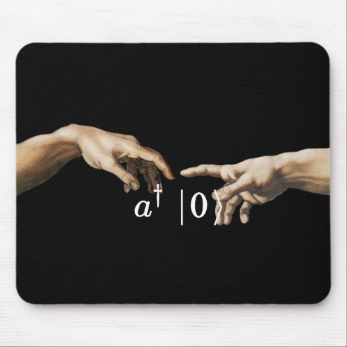Creation operator micheangelo physics and art mouse pad