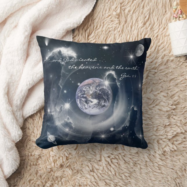 Creation Throw Pillow (Blanket)