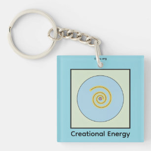 Creational Energy Symbol Keychain