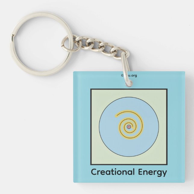 Creational Energy Symbol Keychain (Front)