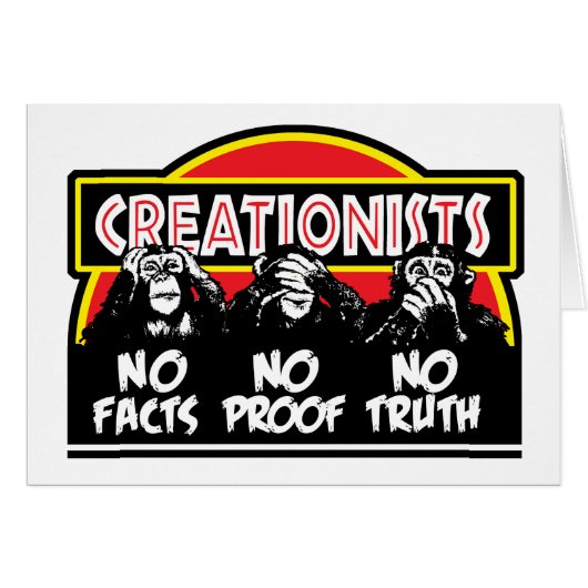 Creationists: Blind, Deaf, and Dumb! - Cards (Front Horizontal)