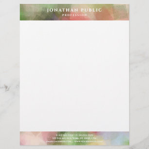 Creative Abstract Art Simple Modern Template Letterhead