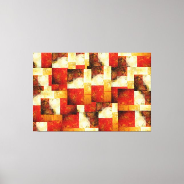 Creative Abstract Art Wrapped Canvas Print (Front)