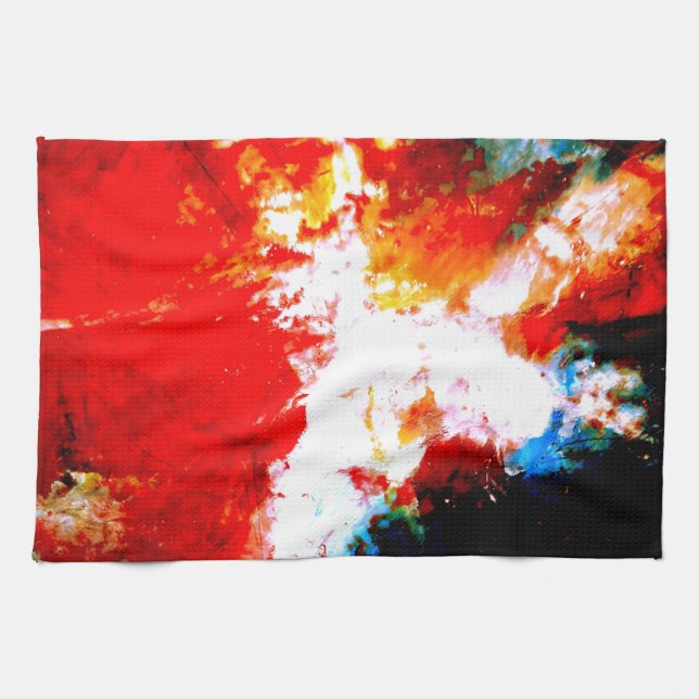 Creative Abstract Artwork Kitchen Towel (Horizontal)