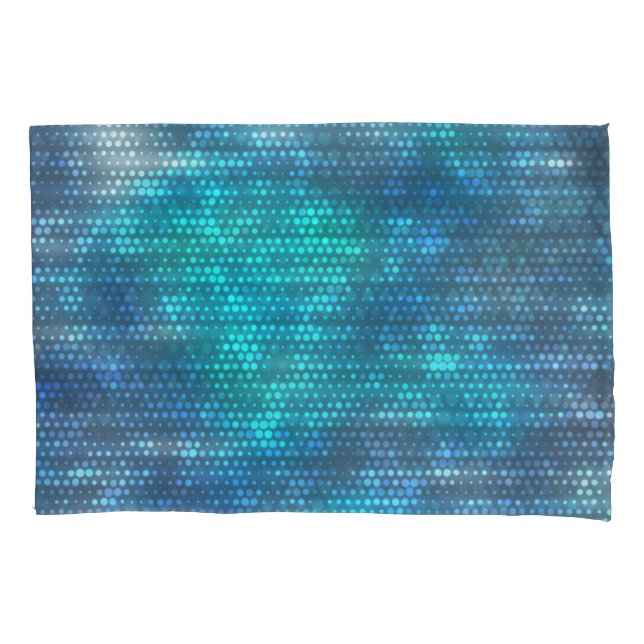Creative abstract blue background design. pillow case (Front)