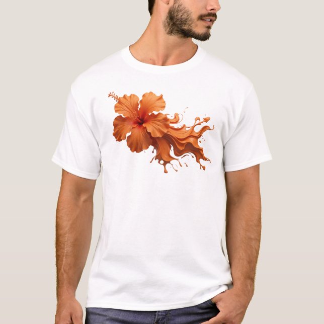 Creative ABSTRACT FLOWER 1 Graphic Tee Design (Front)