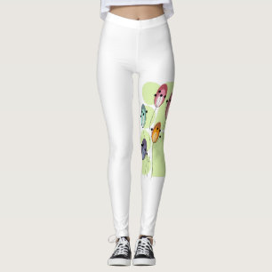 Creative Abstract Flowers Leggings